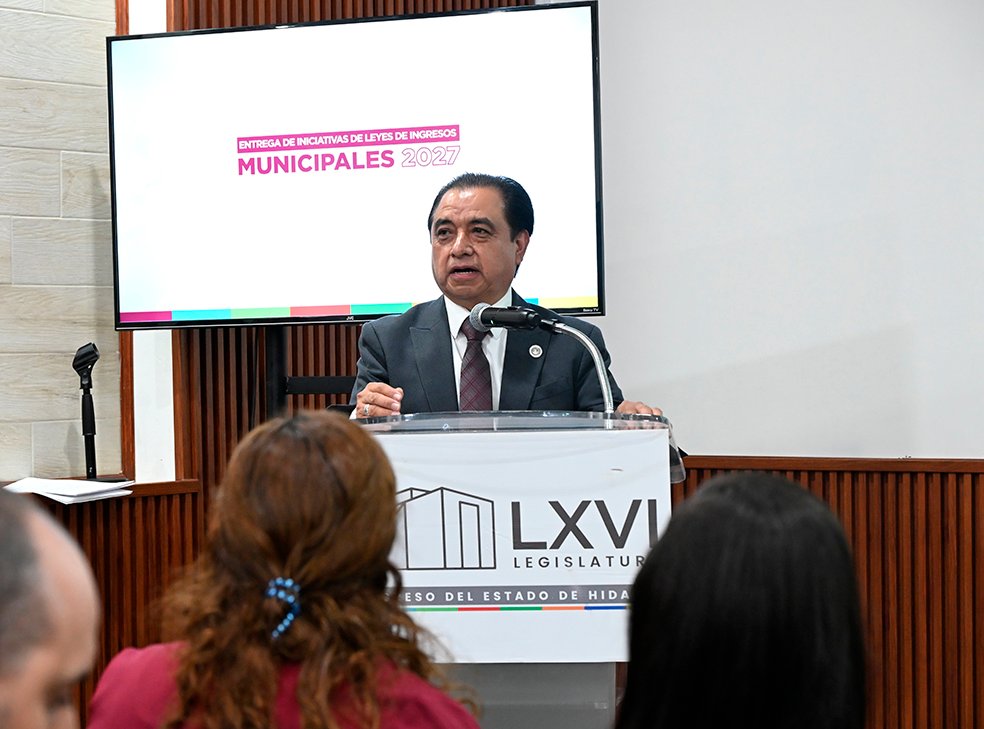 Congreso de Hidalgo fortalece coordinación con municipios mediante la entrega de las iniciativas de leyes de ingresos 2027