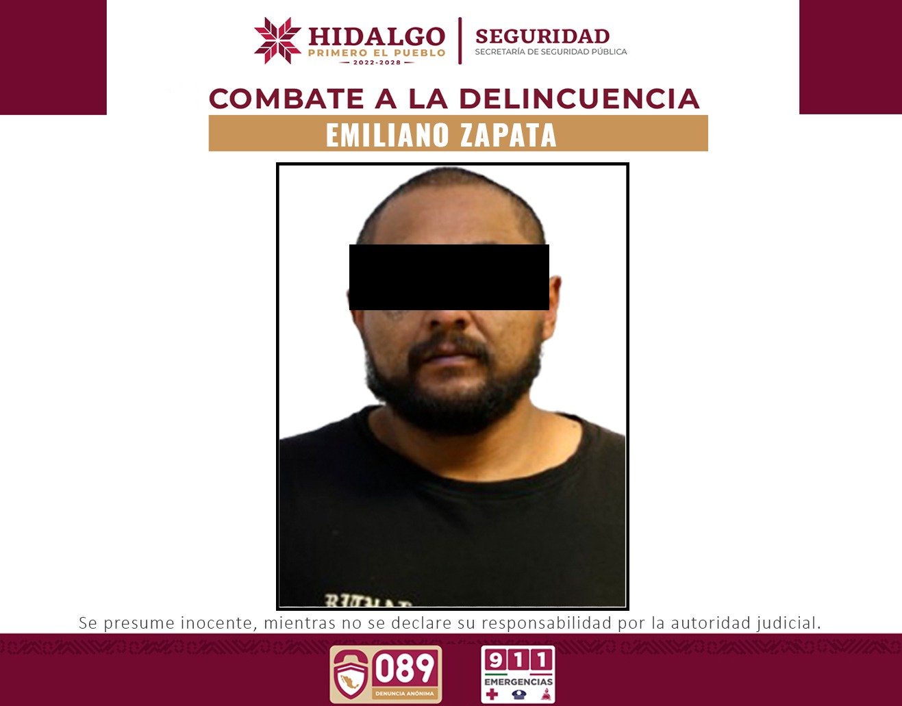 Policía Estatal recupera tractocamión robado y detiene a un asaltante tras persecución en Emiliano Zapata